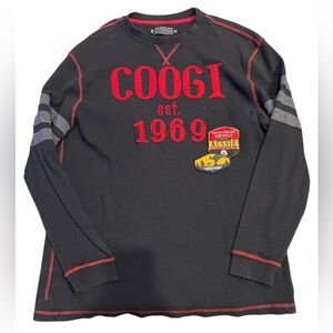 Vintage Coogi Australia long-sleeve waffle knit pullover shirt size 2XL Y2K